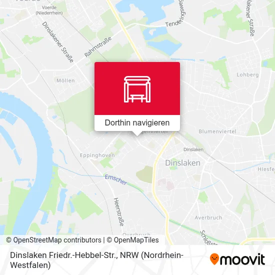 Dinslaken Friedr.-Hebbel-Str. Karte