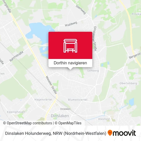 Dinslaken Holunderweg Karte