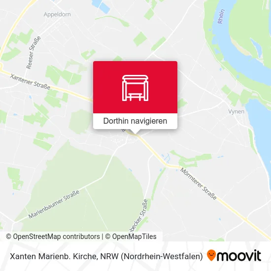 Xanten Marienb. Kirche Karte