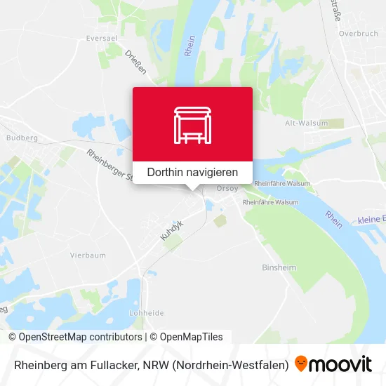 Rheinberg am Fullacker Karte