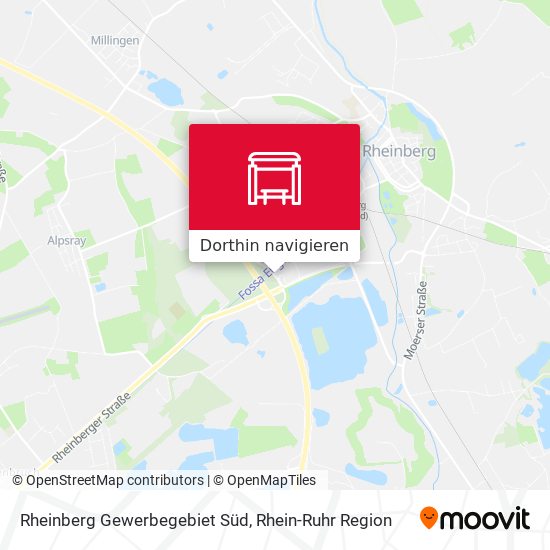 Rheinberg Gewerbegebiet Süd Karte