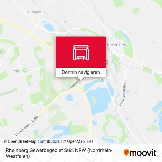 Rheinberg Gewerbegebiet Süd Karte