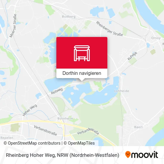 Rheinberg Hoher Weg Karte