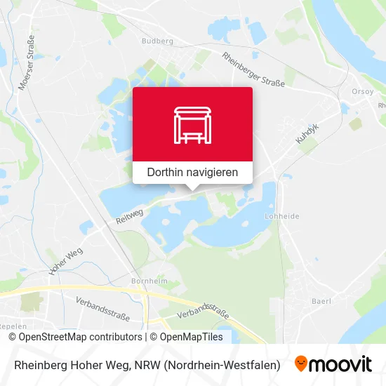 Rheinberg Hoher Weg Karte