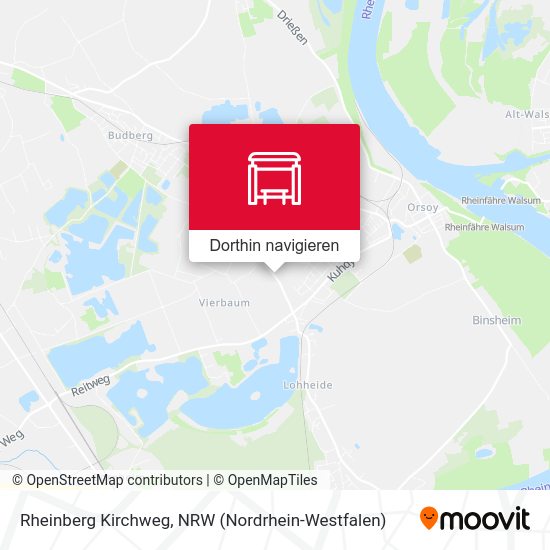 Rheinberg Kirchweg Karte