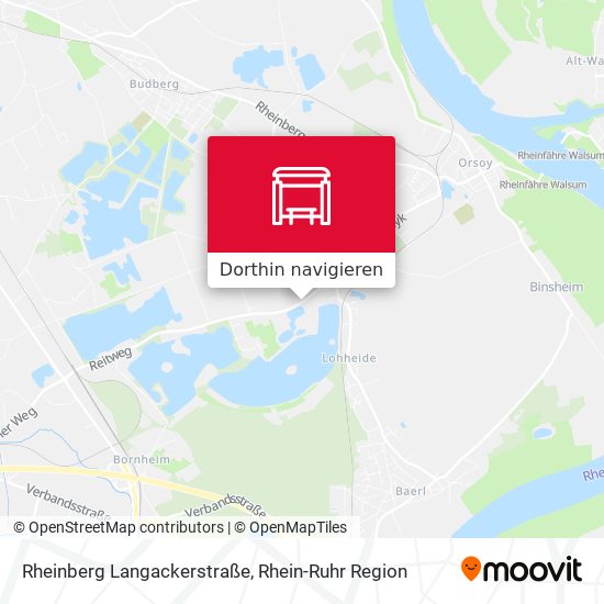Rheinberg Langackerstraße Karte