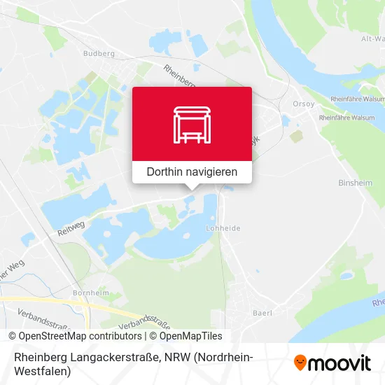 Rheinberg Langackerstraße Karte