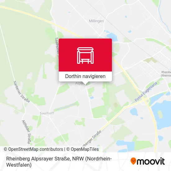 Rheinberg Alpsrayer Straße Karte