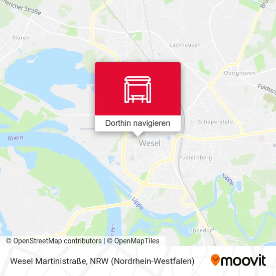 Wesel Martinistraße Karte