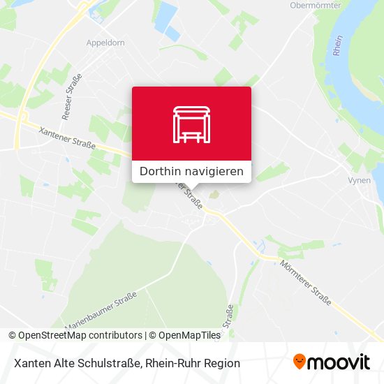 Xanten Alte Schulstraße Karte