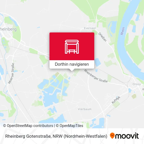 Rheinberg Gotenstraße Karte