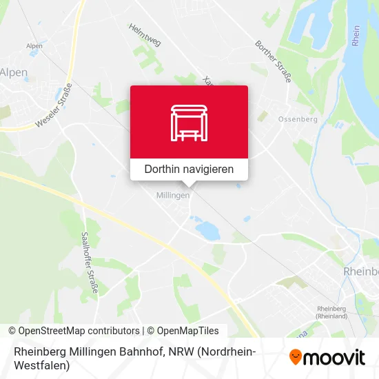 Rheinberg Millingen Bahnhof Karte