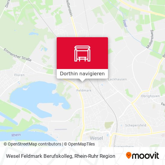 Wesel Feldmark Berufskolleg Karte