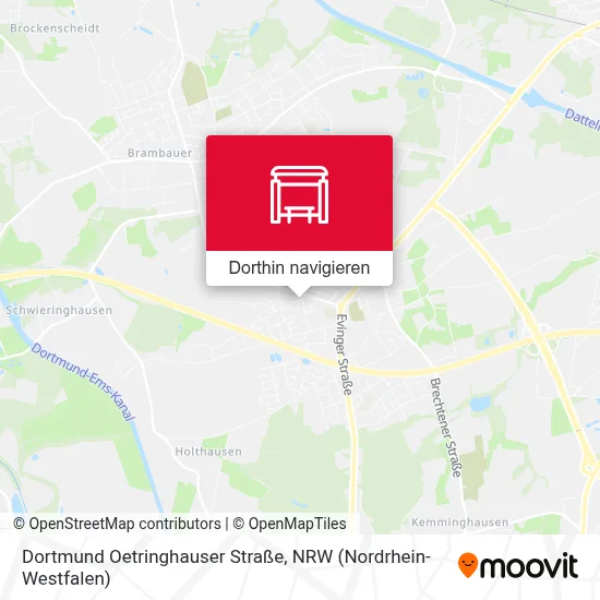 Dortmund Oetringhauser Straße Karte