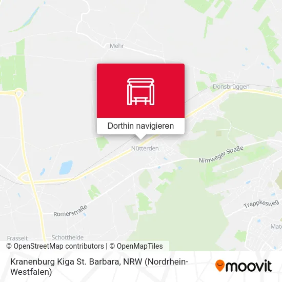 Kranenburg Kiga St. Barbara Karte