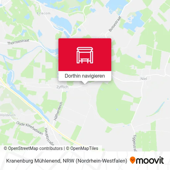 Kranenburg Mühlenend Karte