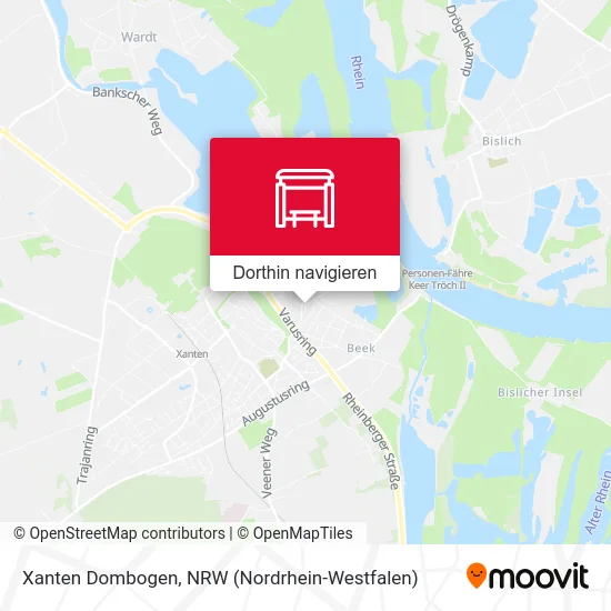 Xanten Dombogen Karte