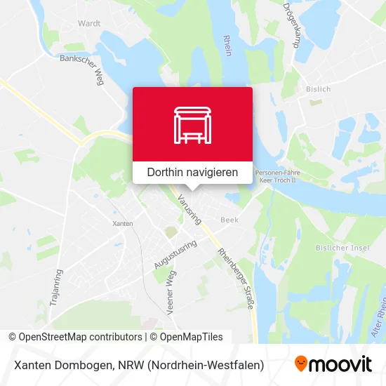 Xanten Dombogen Karte