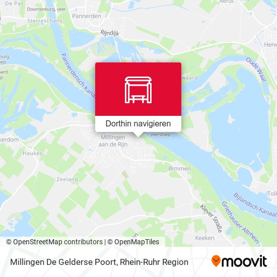 Millingen De Gelderse Poort Karte
