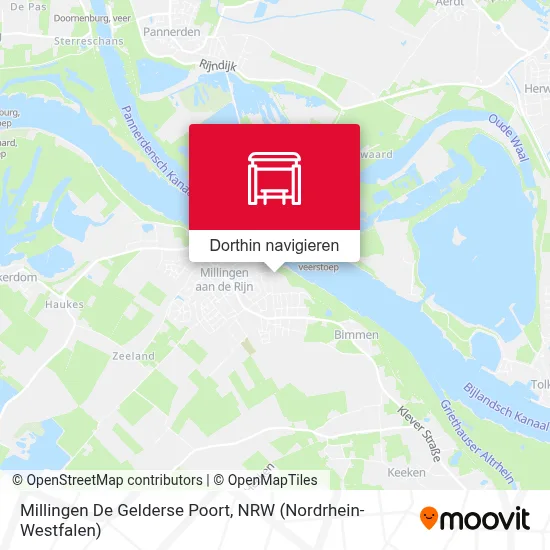 Millingen De Gelderse Poort Karte