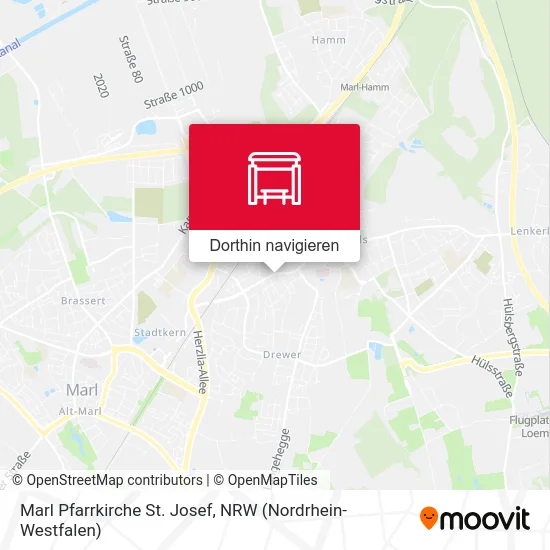 Marl Pfarrkirche St. Josef Karte