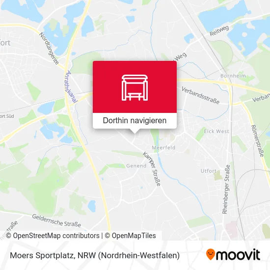 Moers Sportplatz Karte