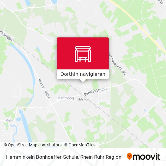 Hamminkeln Bonhoeffer-Schule Karte