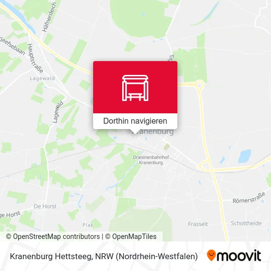 Kranenburg Hettsteeg Karte