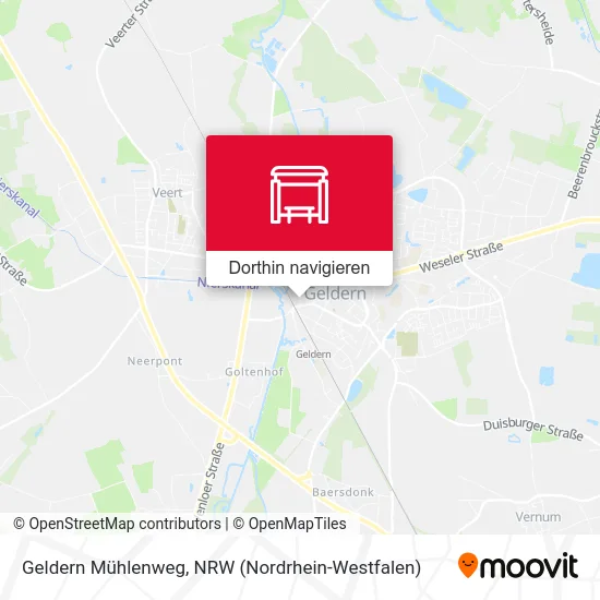 Geldern Mühlenweg Karte