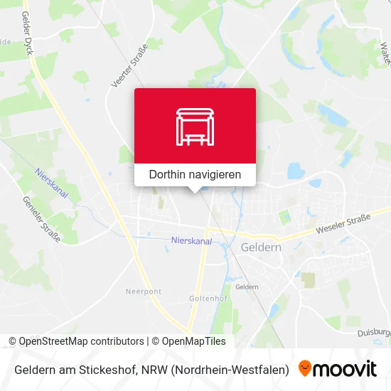 Geldern am Stickeshof Karte