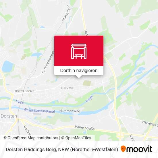 Dorsten Haddings Berg Karte