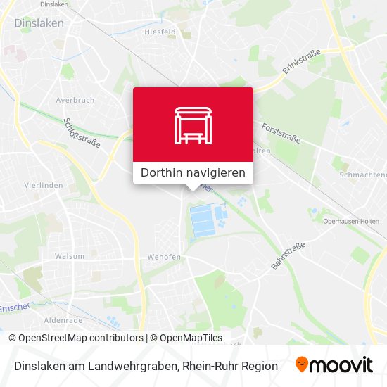 Dinslaken am Landwehrgraben Karte