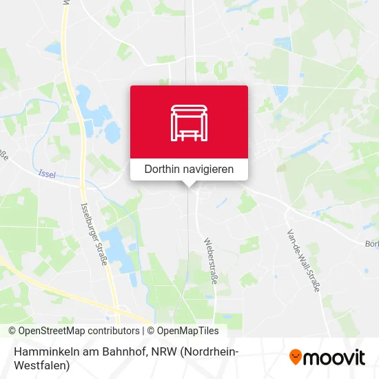 Hamminkeln am Bahnhof Karte