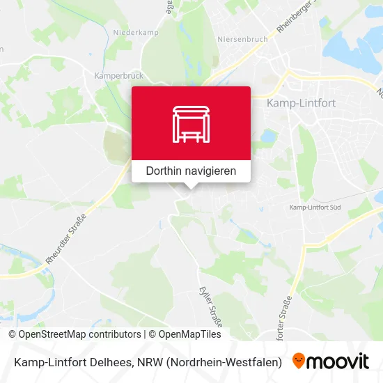 Kamp-Lintfort Delhees Karte
