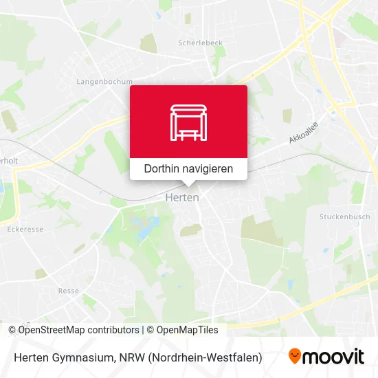 Herten Gymnasium Karte