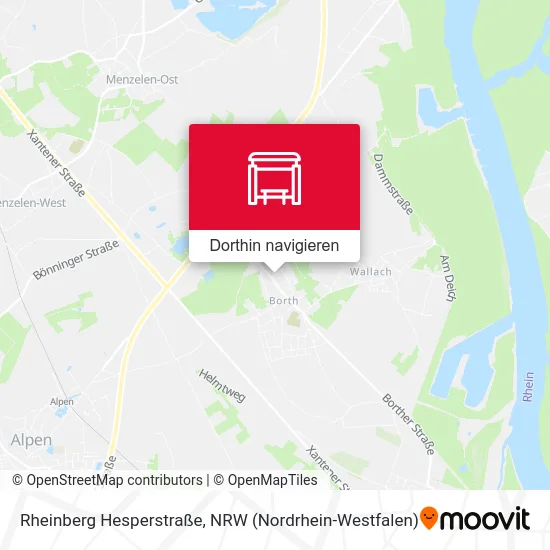 Rheinberg Hesperstraße Karte