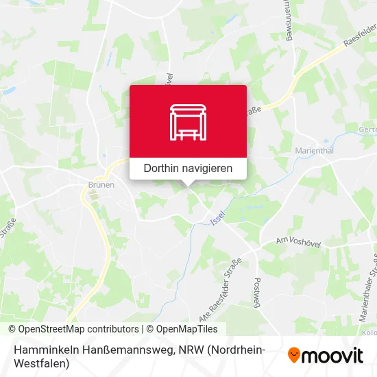 Hamminkeln Hanßemannsweg Karte