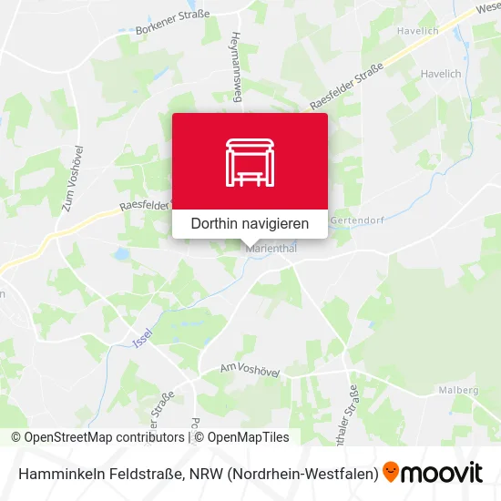 Hamminkeln Feldstraße Karte