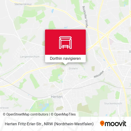 Herten Fritz-Erler-Str. Karte