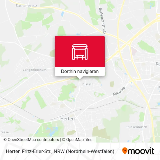 Herten Fritz-Erler-Str. Karte