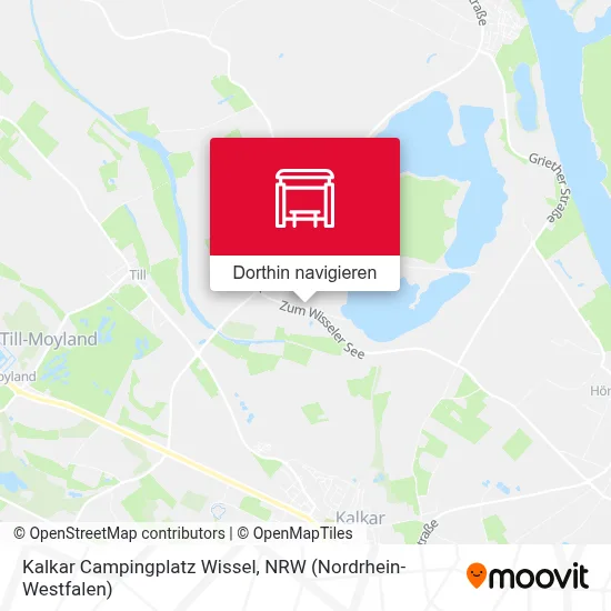 Kalkar Campingplatz Wissel Karte