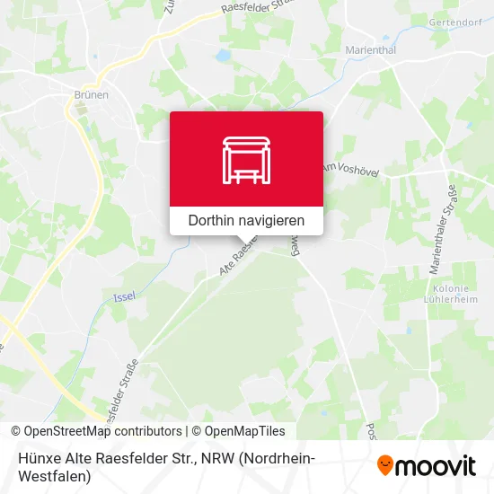 Hünxe Alte Raesfelder Str. Karte