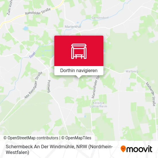 Schermbeck An Der Windmühle Karte