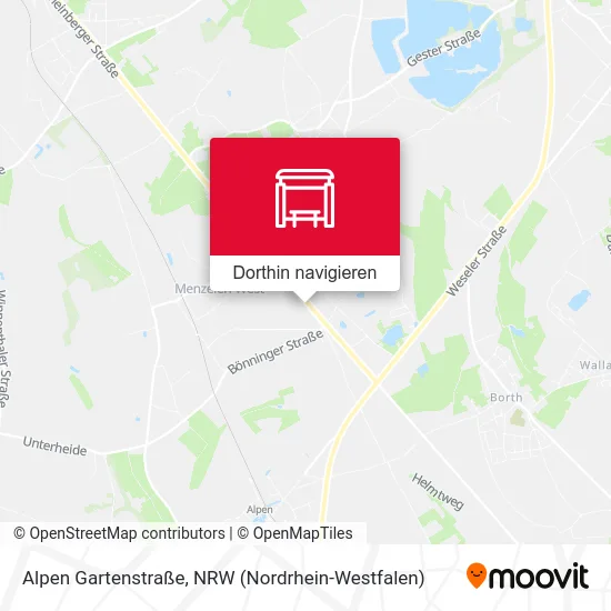 Alpen Gartenstraße Karte