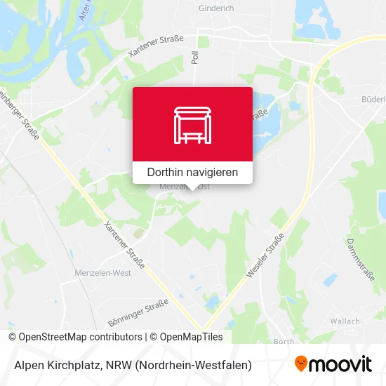 Alpen Kirchplatz Karte