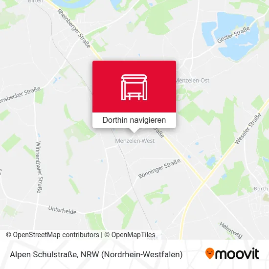 Alpen Schulstraße Karte