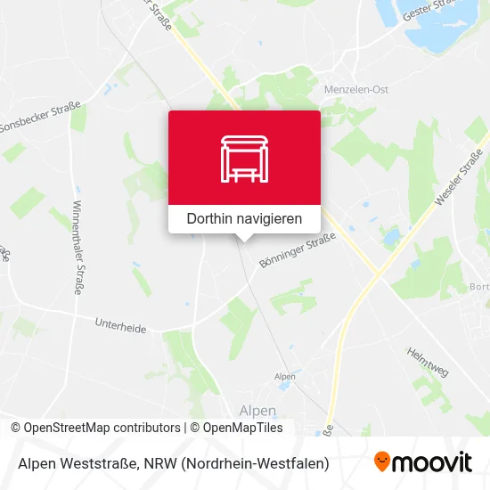 Alpen Weststraße Karte