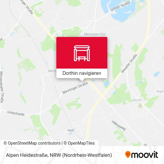 Alpen Heidestraße Karte