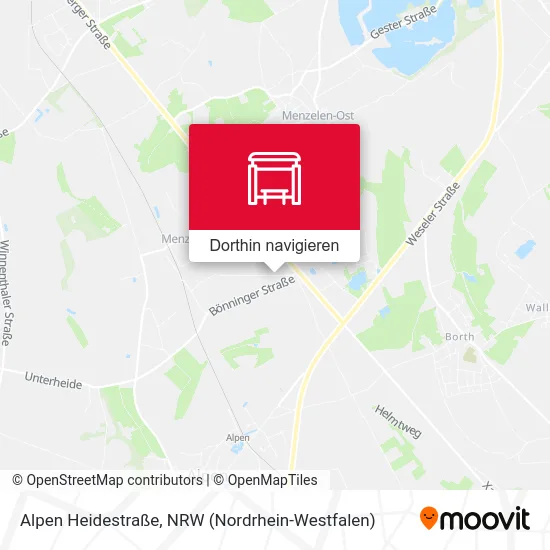 Alpen Heidestraße Karte