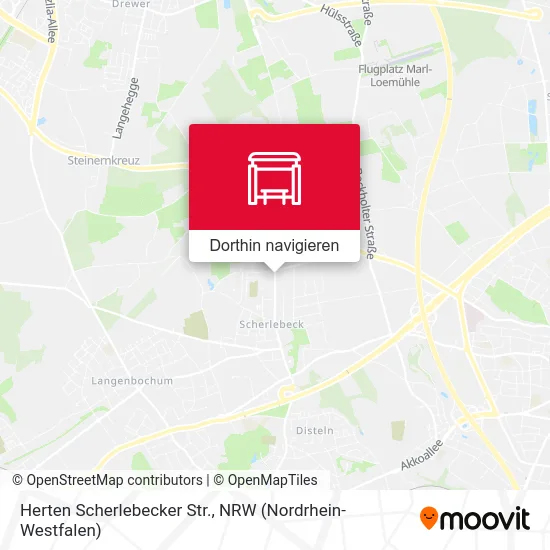 Herten Scherlebecker Str. Karte